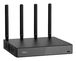 IMOU N110W Melns bezvadu tīkla videoierakstītājs ar 10 kanāliem, divu joslu Wi-Fi, AAC audio atbalstu un līdz 16 TB SATA HDD ietilpību
