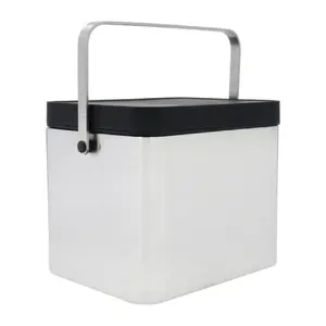 Compost Bin Masterclass GB40MCCOMPOST, stainless steel, antimicrobial lid, 21 x 19 x 16.5 cm