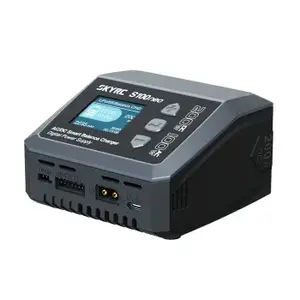 Akumulatoru lādētājs SKYRC S100 neo (AC/DC) — atbalsta LiPo/Li‑Ion/LiFePO4/NiCd, 100–240V ieeja, 4.5 cm displejs, 128×160, 12 A