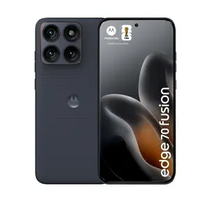 Viedtālrunis Motorola edge 70 fusion — 6.78" AMOLED, Snapdragon 7s Gen 3, 8 GB RAM, 256 GB, 5200 mAh, Dual SIM, Android 16 (melns)
