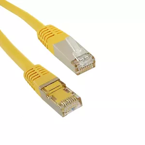 Сетевой патч-кабель QOLTEC Cat6 FTP 0,25 м, RJ-45–RJ-45, жёлтый
