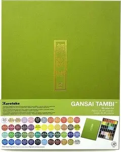 Watercolor set Artequipment KURETAKE Gansai Tambi 48 — 48-color traditional Japanese watercolors