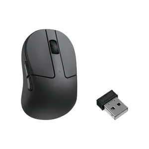 Беспроводная правая игровая мышь Keychron M4 — оптическая 30000 DPI, RF + Bluetooth + USB-C, 6 кнопок, чёрная