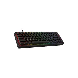 Mehāniskā spēļu tastatūra HyperX Origins 2 65 vadu USB RGB LED melna