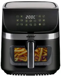 Gaisa friteris ALPINA 9L 1800W digitālais, 8 programmas, melns