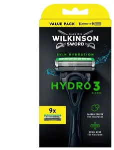 Станок для бритья Wilkinson Sword Hydro 3 с 9 сменными кассетами