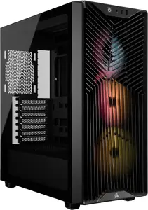 CORSAIR 3200D RS ARGB Mid-Tower PC Case — Midi Tower, Tempered Glass, ARGB, Supports ATX/Micro-ATX/Mini-ITX