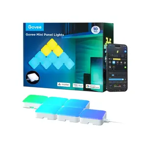Viedais apgaismojuma panelis Govee Mini Leuchtpaneele — Wi‑Fi un Bluetooth, balts, barošana 36 V