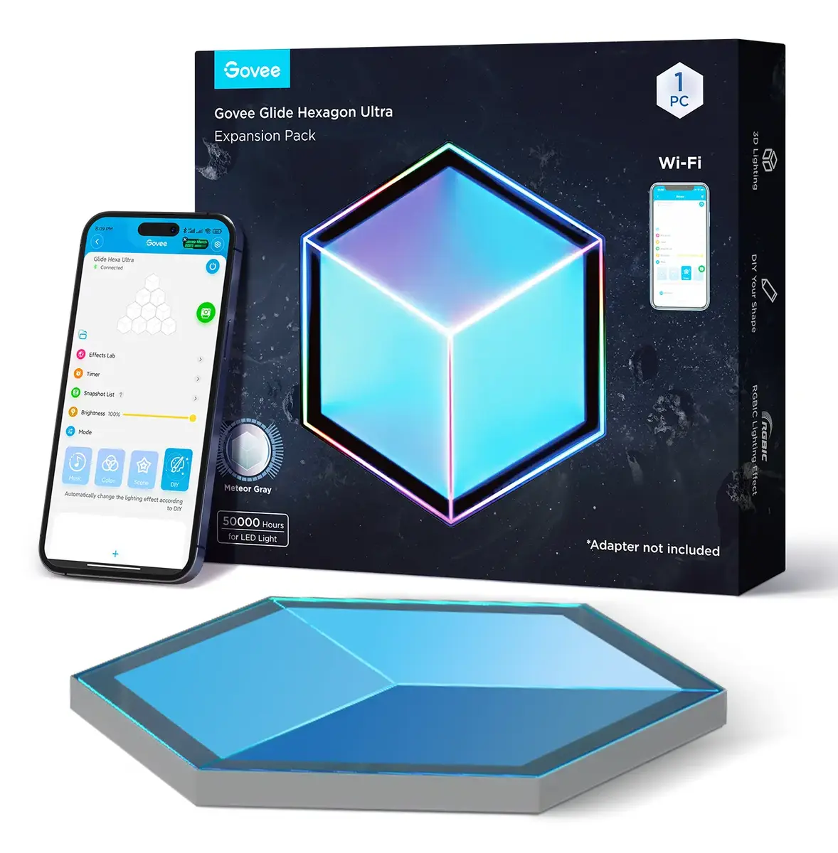 Govee Glide Hexagon Light Panels Ultra Expansion Pack Photo 3