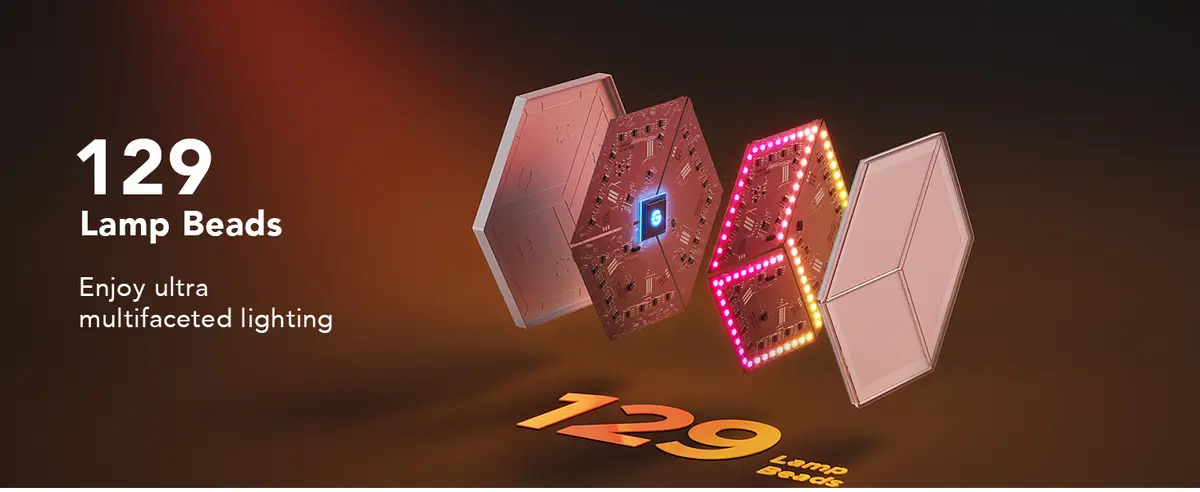 Govee Glide Hexagon Light Panels Ultra Expansion Pack Photo 7