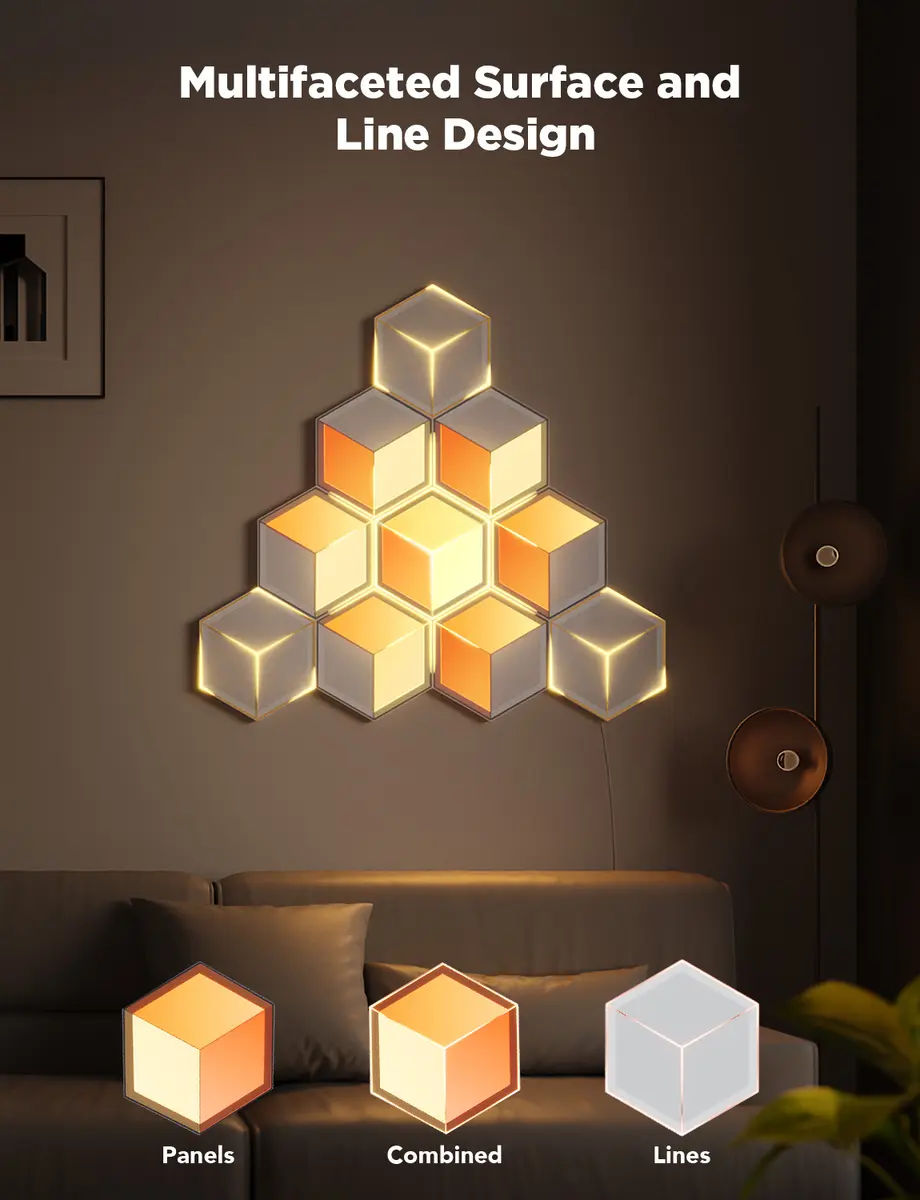 Govee Glide Hexagon Light Panels Ultra Expansion Pack Photo 12
