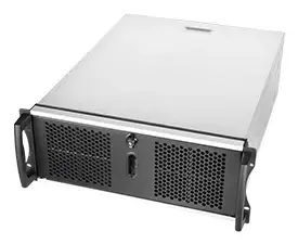Rack-mount chassis Chenbro RM41300 4U — server/network equipment, black and silver