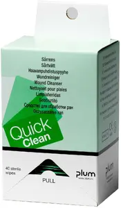 Wound cleansing wipes Plum QuickClean refill, 40 pcs