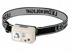 Налобный фонарь LTC LXLL178 — 1× XPE LED + 4× SMD, 5W 400 лм, датчик движения, аккумулятор 400 мА·ч, USB-C