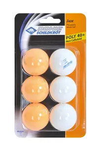 Galda tenisa bumbiņas Donic 608509 oranžas/ baltas, plastmasas, 6 gab., 40 mm diametrā
