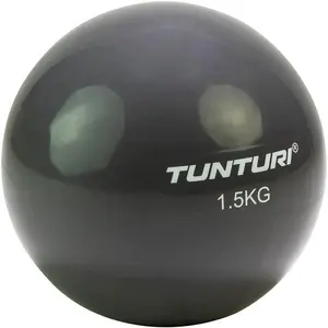 Treniņu bumba Tunturi 14TUSYO047 pilna izmēra 13 cm, 1,5 kg, antracīta