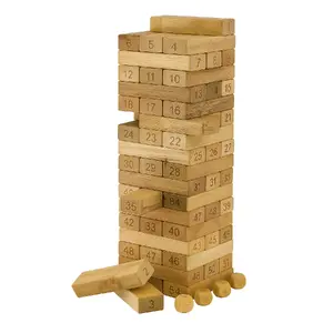Koka sakraušanas torņa spēle Koala G2590 The Magic Wooden Tower – koka klucīšu komplekts