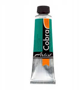 Cobra mākslinieku ūdenī šķīdināma eļļas krāsa, Viridian 616, 40 ml tūbiņa