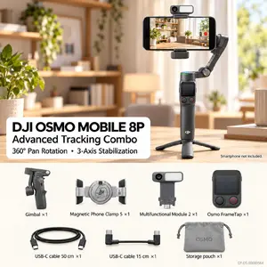 Стабилизатор для смартфона DJI Osmo Mobile 8P с расширенной функцией слежения (Advanced Tracking Combo)