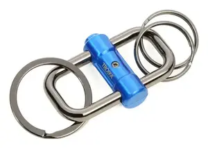 TROIKA KR22-09/BL Key Ring and Case Blue