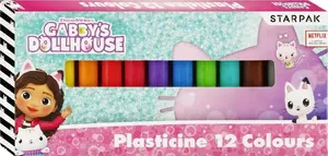 Starpak plastilīns 12 krāsas Gabby's Dollhouse komplekts