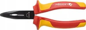 Högert Technik HT1P919 izliektas smailes knaibles, 160mm, 1000V VDE izolētas