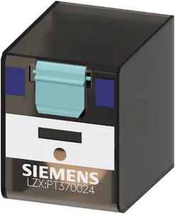 Siemens LZX:PT370024 spraudņa rūpnieciskais relejs ar 3 pārslēdzējkontaktiem un 24V DC spoli