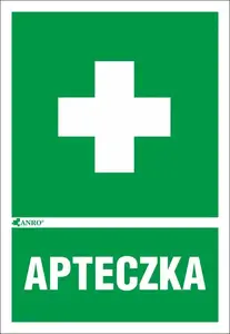ANRO First Aid Kit Sign 100 x 145 mm