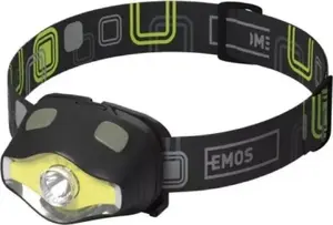 Налобный фонарь EMOS P3536, 3 Вт COB + 3 Вт LED, 220 лм, дальность 100 м, 3x AAA