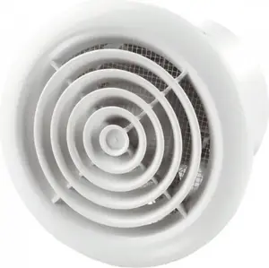 VENTS 100PFL aksiālais ventilators 100mm 14W 34dB ar lodīšu gultņiem balts