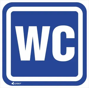 ANRO WC Sign 100 x 100 mm