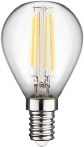 Goobay 65394 LED kvēldiega spuldze, 4W, E14, 470 lm, 2700K silti balta gaisma