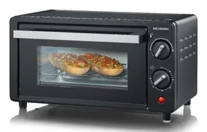Severin TO 2062 tosterkrāsns 9 L 800 W melna un sudraba