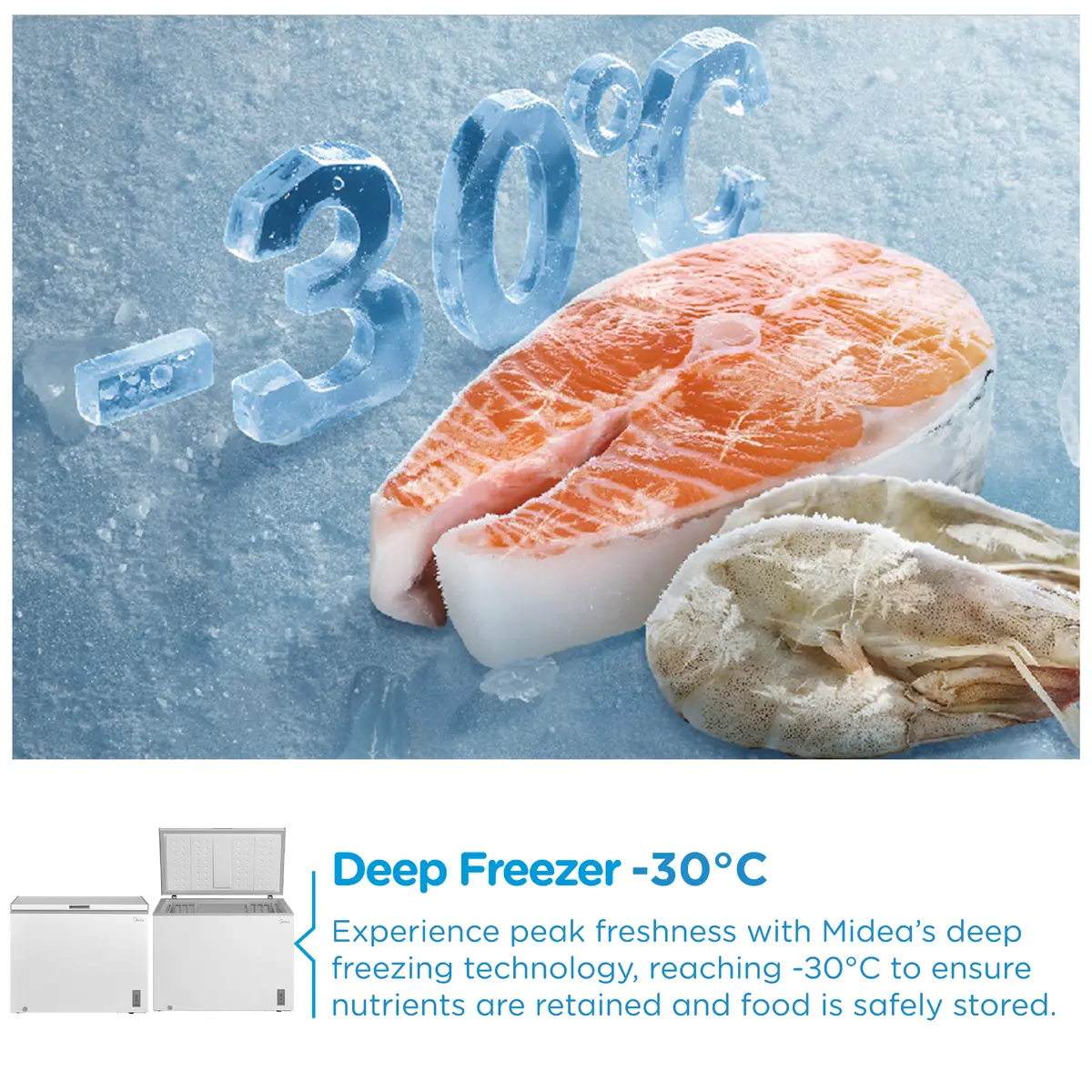 Midea MDRC345FZE01 Chest Freezer Photo 8