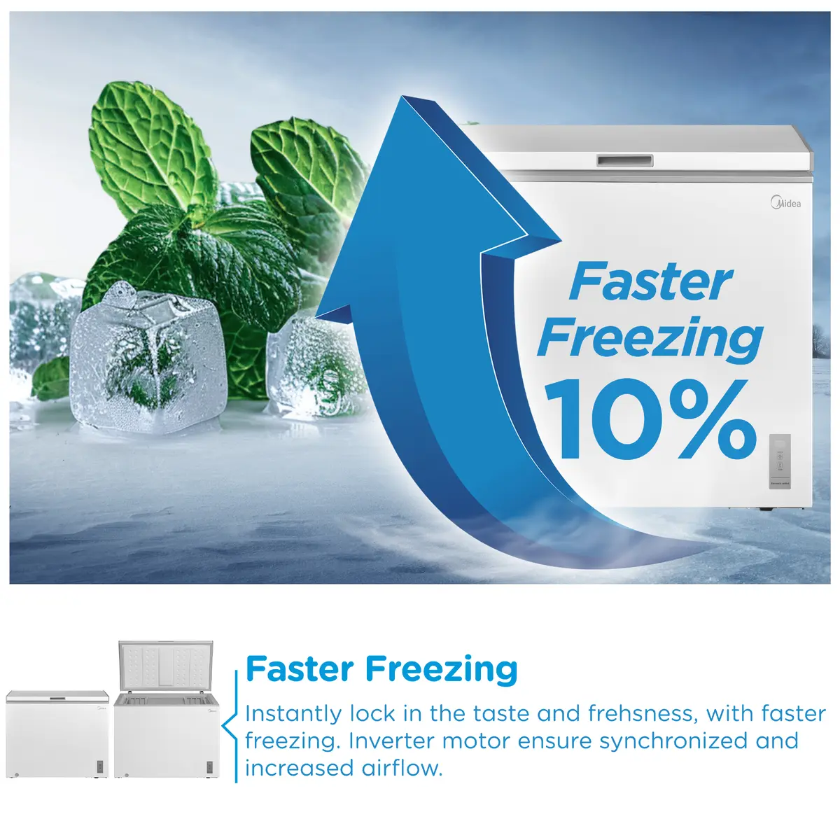 Midea MDRC345FZE01 Chest Freezer Photo 11