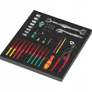 Wera 9753 KK apkopes instrumentu komplekts 1 ar putu ieliktni