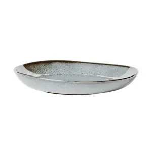 Десертная тарелка Villeroy & Boch Lave, овальная, глина, бирюзовая