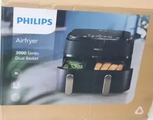 Philips NA352/00 karstā gaisa friteris, 2750 W, 9 l tilpums, Rapid Air tehnoloģija, tumši pelēks/vara