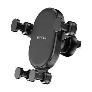 Vipfan H01 gravitācijas auto tālruņa turētājs ventilācijas restei vai panelim, regulējams