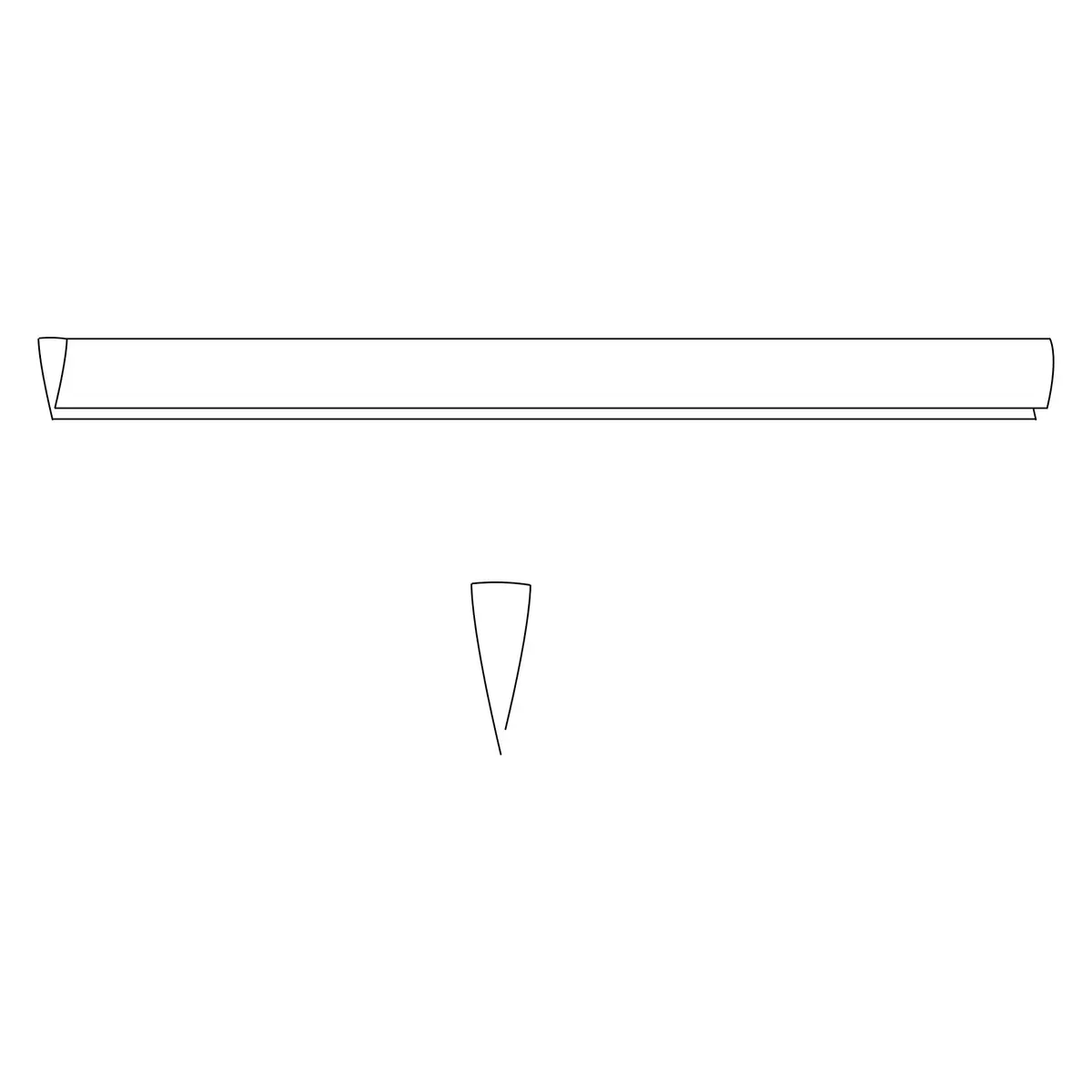 Springos PVC Cover Profile for Balcony and Fence, 100 cm Photo 6