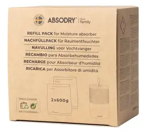 Absodry Moisture Absorbent Refill 2 x 600 g