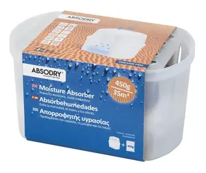 Absodry Mini Compact Moisture Absorber 450g White