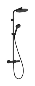 Hansgrohe 28078670 dušas sistēma ar termostatisko jaucējkrānu, melna