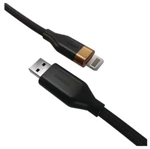 Кабель Duracell DRU5012A Lightning - USB A 1 м черный