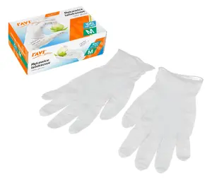 Simple Solution Latex Powdered Gloves, Size M, 100 Pieces