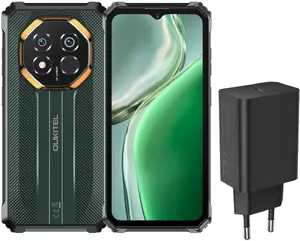 Oukitel G7 5G viedtālrunis, 6.52 collu displejs, 8/256 GB, 10600 mAh akumulators, zaļš