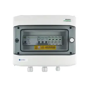 EMITER EM-453N_AC hermētisks maiņstrāvas sadales skapis IP65, 40A 3-fāžu, 2. tipa pārsprieguma ierobežotājs, RCD A tips 40A/300mA