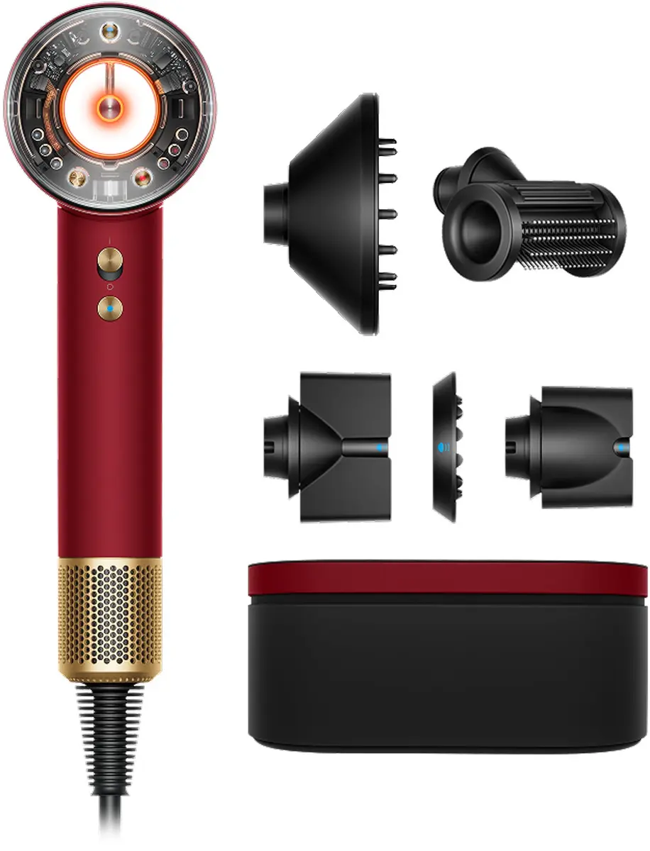 Dyson Supersonic Nural matu fēns 1600W zelta/sarkans Photo 3