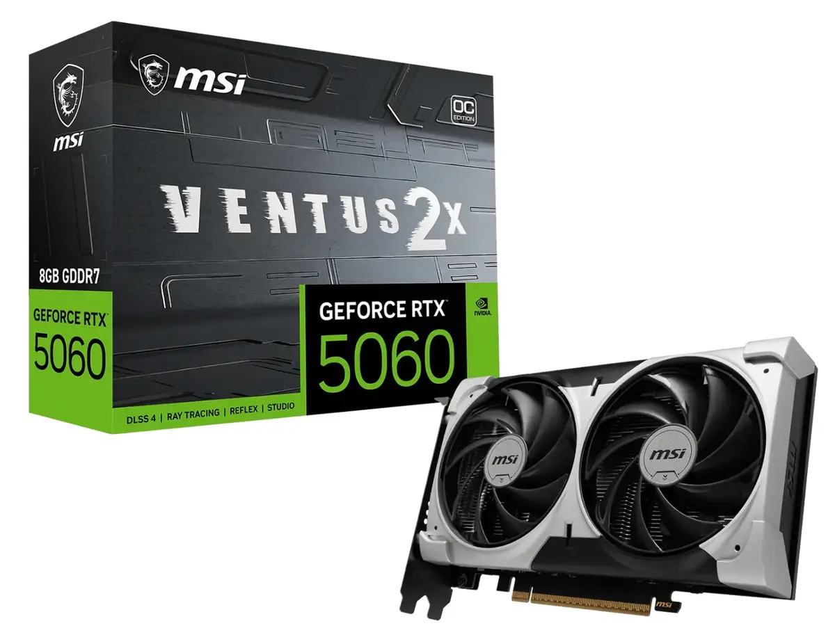 Видеокарта MSI GeForce RTX 5060 8G VENTUS 2X OC V1 Photo 10