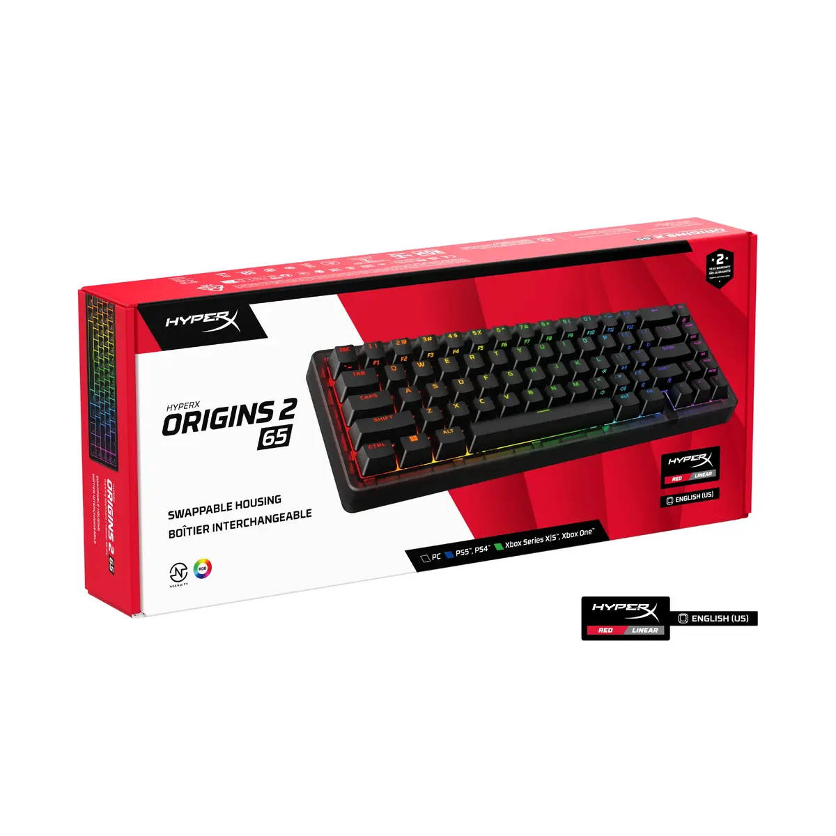 Mehāniskā spēļu tastatūra HyperX Origins 2 Pro 65 Photo 2